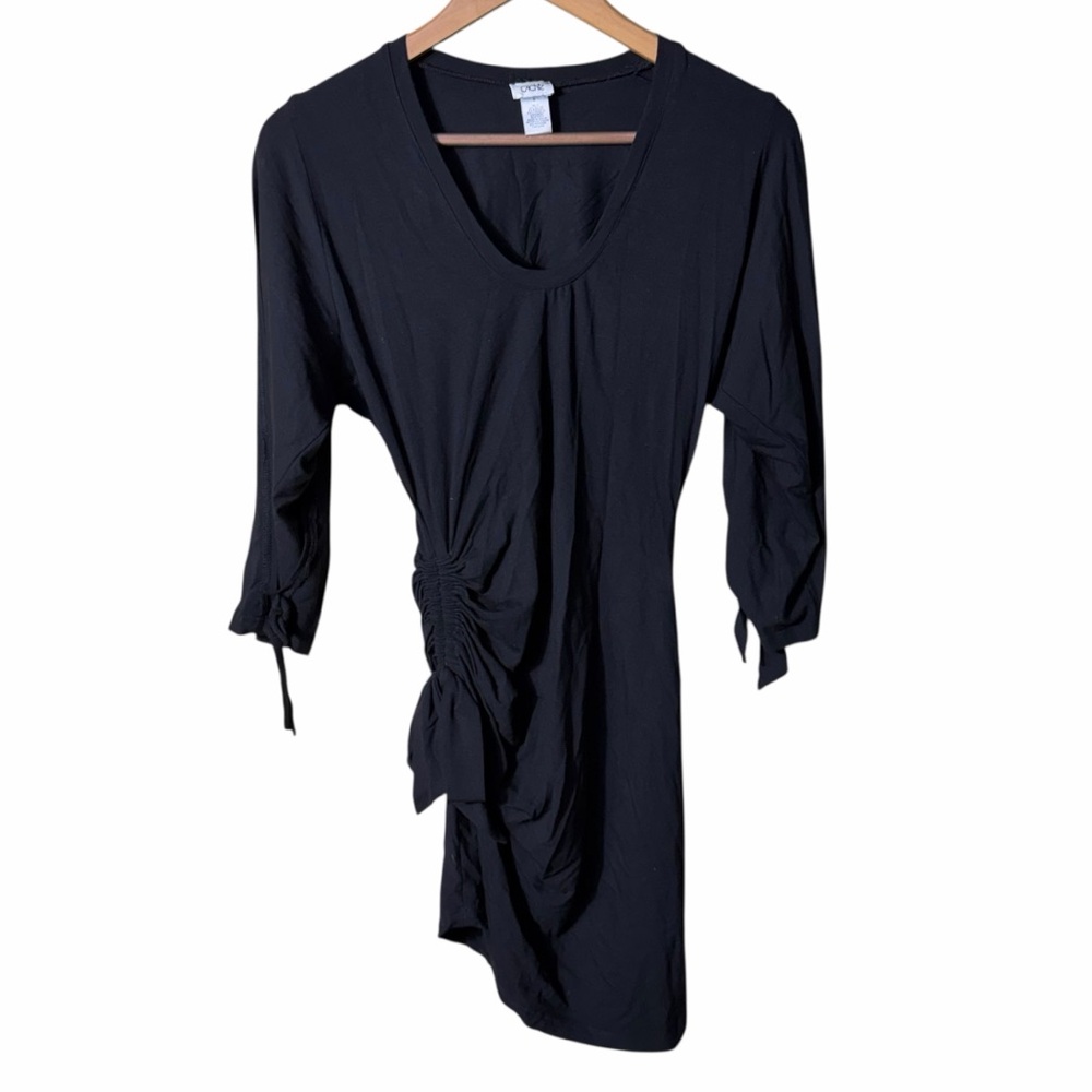 Y2K Cache Asymmetrical Ruched Cold Shoulder Mini Dress Size Small